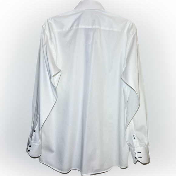 🎈AXXESS Men Dress Shirt Pure Cotton Button Front Long Sleeve 3XL - Picture 4 of 6